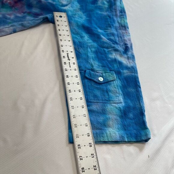 Toofan Tie Dye Lagenlook Gauze Pants Size Medium - Picture 5 of 7